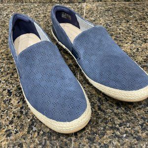 NWOT Clarks Leather/Suede Navy Collection Size 10